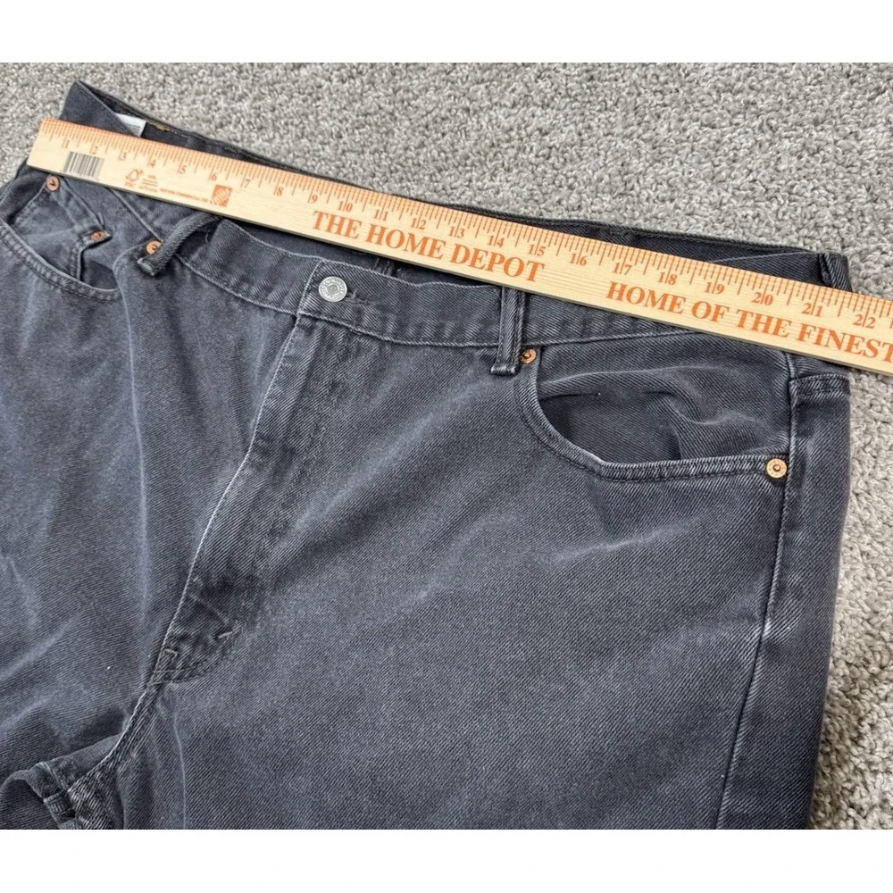 Levis 550 Relaxed‎ Fit Men's Denim Jeans Faded Black 46x29 (Measures 42x28)